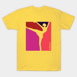 balleria multi-color design for ballet dancers T-Shirt